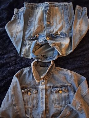 2 Cute Jean Jackets. Girls From Shein. Sold Together.